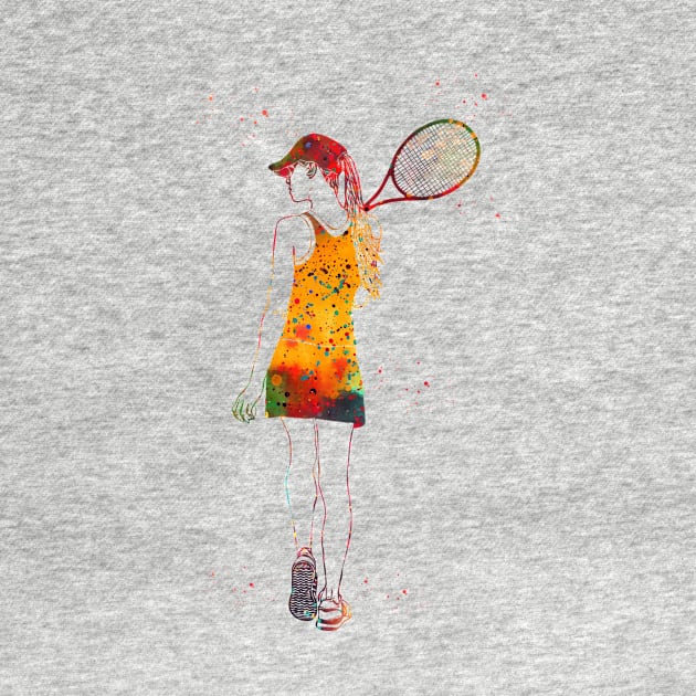 Tennis Player Girl by erzebeth